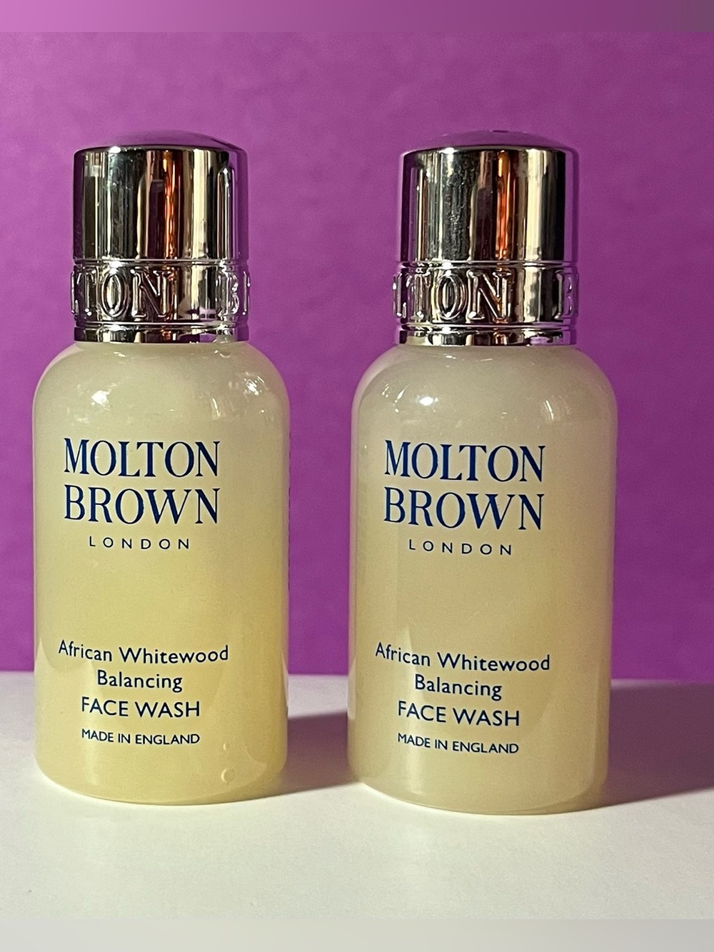 Molton Brown - African Whitewood Balancing Face Wash  2 bottles - brand new